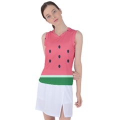 Watermelon Melon Fruit Healthy Food Meal Breakfast Lunch Juice Lemonade Summer Women s Sleeveless Sports Top