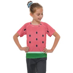 Watermelon Melon Fruit Healthy Food Meal Breakfast Lunch Juice Lemonade Summer Kids  Mesh Piece T-shirt