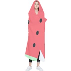 Watermelon Melon Fruit Healthy Food Meal Breakfast Lunch Juice Lemonade Summer Wearable Blanket by Maspions