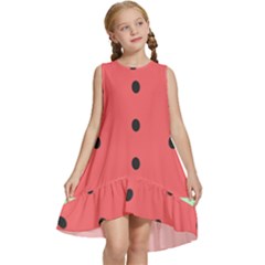 Watermelon Melon Fruit Healthy Food Meal Breakfast Lunch Juice Lemonade Summer Kids  Frill Swing Dress by Maspions