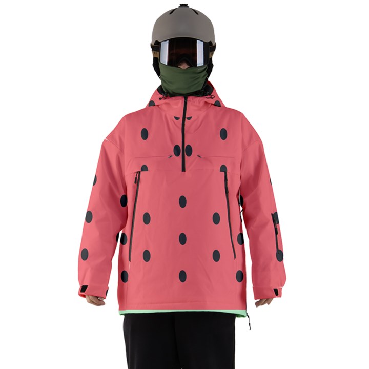 Watermelon Melon Fruit Healthy Food Meal Breakfast Lunch Juice Lemonade Summer Men s Ski and Snowboard Waterproof Breathable Jacket