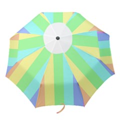 Rainbow Cloud Background Pastel Template Multi Coloured Abstract Folding Umbrellas