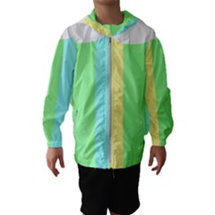 Rainbow Cloud Background Pastel Template Multi Coloured Abstract Kids  Hooded Windbreaker