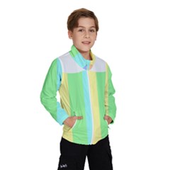 Rainbow Cloud Background Pastel Template Multi Coloured Abstract Kids  Windbreaker