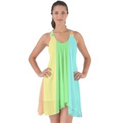 Rainbow Cloud Background Pastel Template Multi Coloured Abstract Show Some Back Chiffon Dress