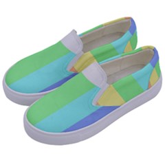 Rainbow Cloud Background Pastel Template Multi Coloured Abstract Kids  Canvas Slip Ons by Maspions