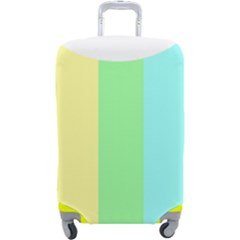 Rainbow Cloud Background Pastel Template Multi Coloured Abstract Luggage Cover (large) by Maspions