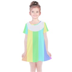 Rainbow Cloud Background Pastel Template Multi Coloured Abstract Kids  Simple Cotton Dress