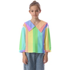 Rainbow Cloud Background Pastel Template Multi Coloured Abstract Kids  Sailor Shirt