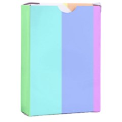 Rainbow Cloud Background Pastel Template Multi Coloured Abstract Playing Cards Single Design (rectangle) With Custom Box