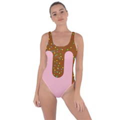 Ice Cream Dessert Food Cake Chocolate Sprinkles Sweet Colorful Drip Sauce Cute Bring Sexy Back Swimsuit by Maspions