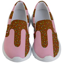 Ice Cream Dessert Food Cake Chocolate Sprinkles Sweet Colorful Drip Sauce Cute Kids Lightweight Slip Ons by Maspions