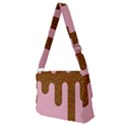 Ice Cream Dessert Food Cake Chocolate Sprinkles Sweet Colorful Drip Sauce Cute Full Print Messenger Bag (M) View2