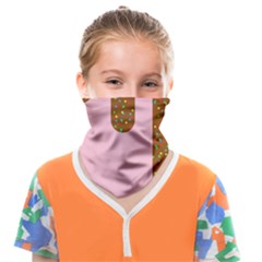 Ice Cream Dessert Food Cake Chocolate Sprinkles Sweet Colorful Drip Sauce Cute Face Covering Bandana (kids) by Maspions