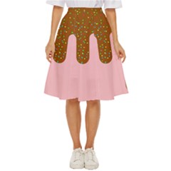 Ice Cream Dessert Food Cake Chocolate Sprinkles Sweet Colorful Drip Sauce Cute Classic Short Skirt by Maspions