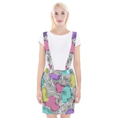 Lines Line Art Pastel Abstract Multicoloured Surfaces Art Braces Suspender Skirt