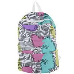 Lines Line Art Pastel Abstract Multicoloured Surfaces Art Foldable Lightweight Backpack