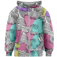 Lines Line Art Pastel Abstract Multicoloured Surfaces Art Kids  Zipper Hoodie Without Drawstring