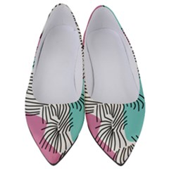 Lines Line Art Pastel Abstract Multicoloured Surfaces Art Women s Low Heels