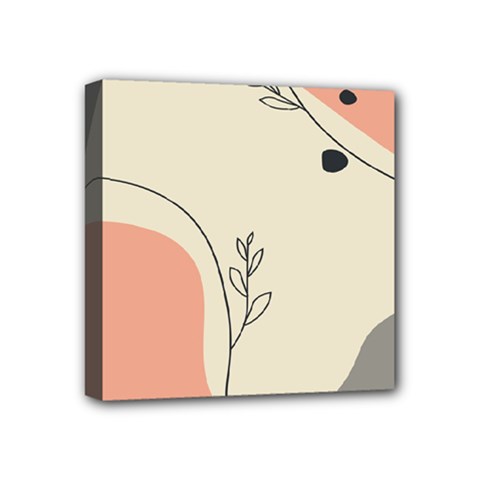 Pattern Line Art Texture Minimalist Design Mini Canvas 4  X 4  (stretched)