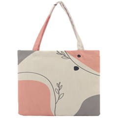 Pattern Line Art Texture Minimalist Design Mini Tote Bag