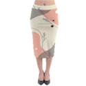 Pattern Line Art Texture Minimalist Design Midi Pencil Skirt View1