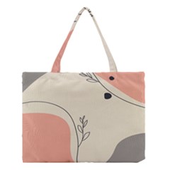 Pattern Line Art Texture Minimalist Design Medium Tote Bag