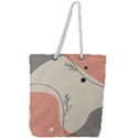 Pattern Line Art Texture Minimalist Design Full Print Rope Handle Tote (Large) View1