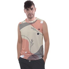 Pattern Line Art Texture Minimalist Design Men s Regular Tank Top