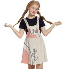 Pattern Line Art Texture Minimalist Design Kids  Apron Dress