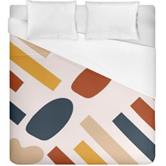 Boho Bohemian Style Design Minimalist Aesthetic Pattern Art Shapes Lines Duvet Cover (king Size)