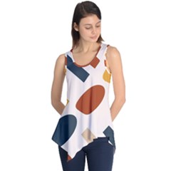 Boho Bohemian Style Design Minimalist Aesthetic Pattern Art Shapes Lines Sleeveless Tunic