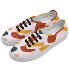 Boho Bohemian Style Design Minimalist Aesthetic Pattern Art Shapes Lines Women s Classic Low Top Sneakers