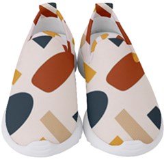 Boho Bohemian Style Design Minimalist Aesthetic Pattern Art Shapes Lines Kids  Slip On Sneakers by Maspions