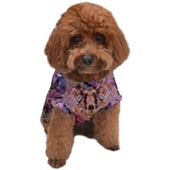 Pink On Brown Dog T-shirt by kaleidomarblingart