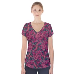 Captivating Botanic Motif Collage Composition Featuring A Harmonious Blend Of Vibrant Reds And Dark Greens  Perfect For Adding A Touch Of Natural Elegance To Any Space Or Garment, Whether It s Adornin by dflcprintsclothing