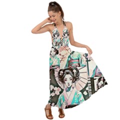 Geishapastel- Backless Maxi Beach Dress