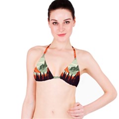 Mountain Travel Canyon Nature Tree Wood Classic Bikini Top