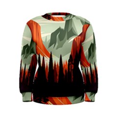 Mountain Travel Canyon Nature Tree Wood Women s Sweatshirt