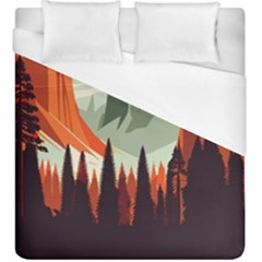 Mountain Travel Canyon Nature Tree Wood Duvet Cover (king Size)