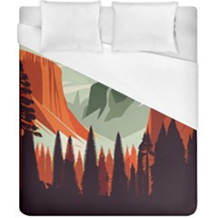 Mountain Travel Canyon Nature Tree Wood Duvet Cover (california King Size)