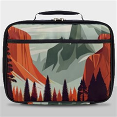 Mountain Travel Canyon Nature Tree Wood Full Print Lunch Bag