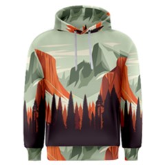 Mountain Travel Canyon Nature Tree Wood Men s Overhead Hoodie