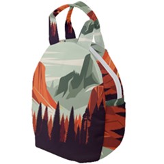 Mountain Travel Canyon Nature Tree Wood Travel Backpack