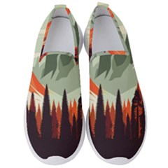 Mountain Travel Canyon Nature Tree Wood Men s Slip On Sneakers