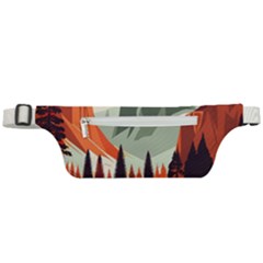 Mountain Travel Canyon Nature Tree Wood Active Waist Bag by Maspions