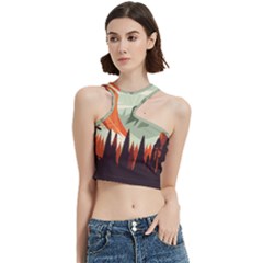 Mountain Travel Canyon Nature Tree Wood Cut Out Top