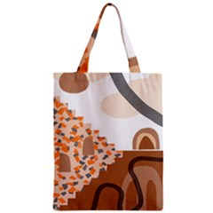 Bohemian Digital Minimalist Boho Style Geometric Abstract Art Zipper Classic Tote Bag