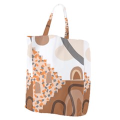 Bohemian Digital Minimalist Boho Style Geometric Abstract Art Giant Grocery Tote