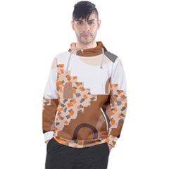 Bohemian Digital Minimalist Boho Style Geometric Abstract Art Men s Pullover Hoodie by Maspions